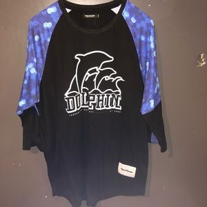 Pink Dolphin 3/4 Sleeve